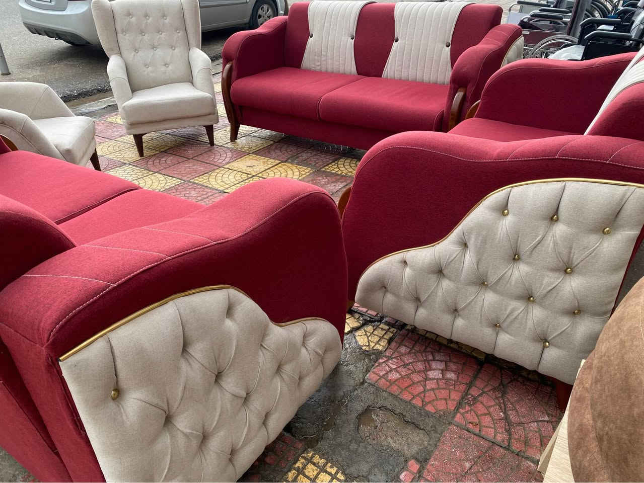 جديد من معرض اثاث النجار

@ متوفر طخم تركي عشر نفرات نظافه فول مستعمل وبحاله جيده جدا خمس قطع اثنين حجم. كبير. اثنين حجم صغير قطعه ثنائيه لون مميز. خشب زان ماروني اوف وايت  تصفيه مخازن 

العنوان موصل حي المصارف قرب ماكس مول مقابل مطعم صلصله للاستفسار عن السعر. الرجاء. الاتصال على الرقم التالي 

***********اتصال وات ساب 

***********عماد النجار موصل, نينوى
