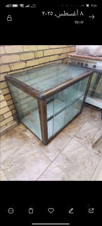 ميز المنيوم اصلي جام ابو ٦ مليم ثقيل جدا السعر ٧٥ الف ..للاستفسار الات...