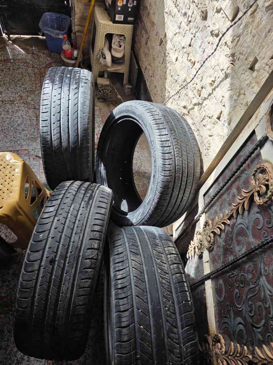 السلام عليكم اخوان  تايرات مستعمله قياس 20 اوباما جاجر   لا بنجر ولاخلاع بيهن فقط مستعملات فتره سعرهن ١٠٠ العنوان البصره


**إذا كنت صاحب هذا الإعلان وتريد حذفه لأي سبب، رجاءا أرسل رسالة إلى الدعم الفني**