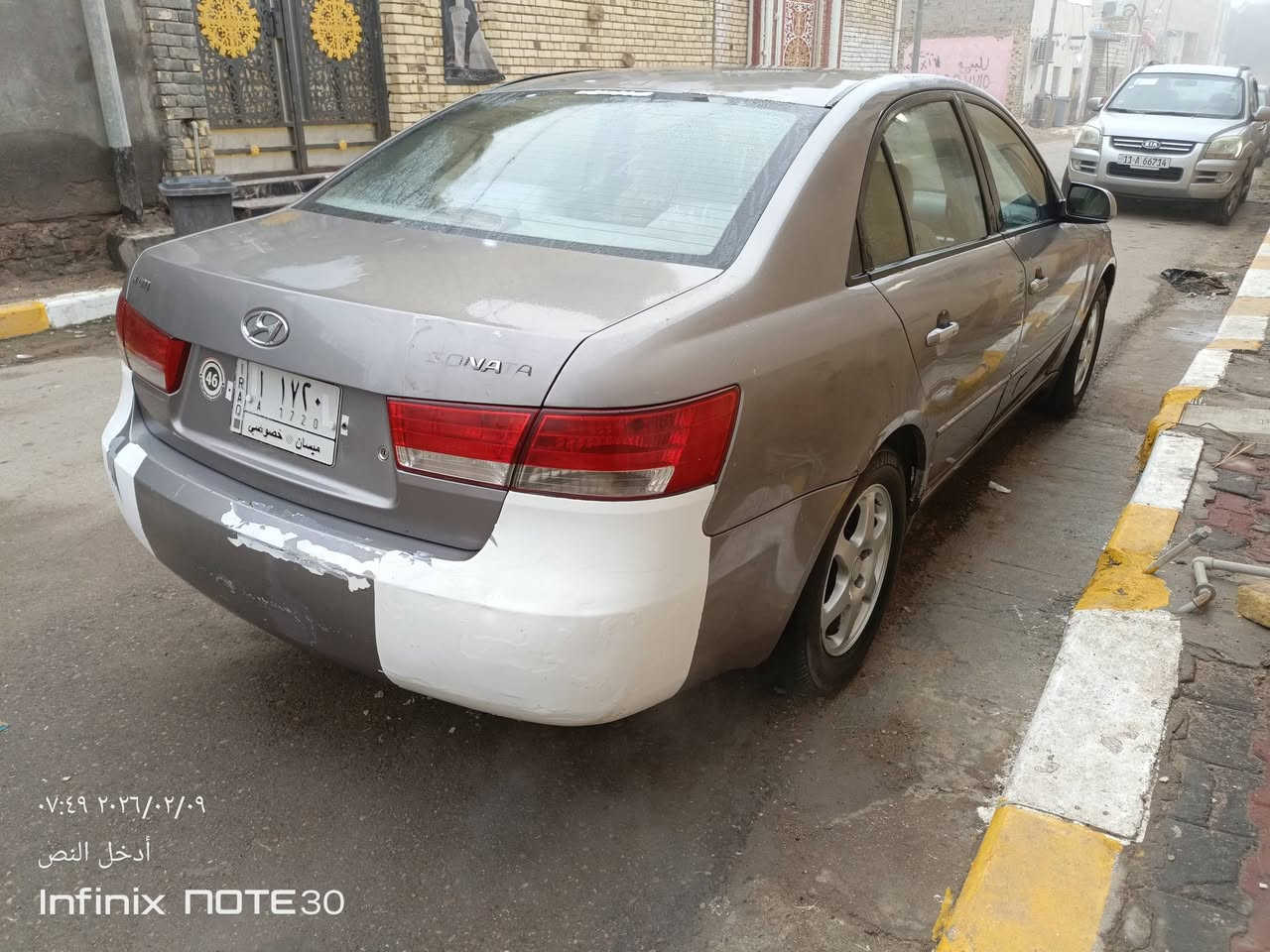 سلام عليكم
سياره سوناتا موديل 2006 وارد خليجي 
حجم المحرك 2000 
السياره بيها جاملغ الامامي ضربه خفيفه بي معجون وصبغ فقط
كير محرك مكفول 
مكان السياره العماره مشرح
السعر 85 
للتواصل اتصل ***********
