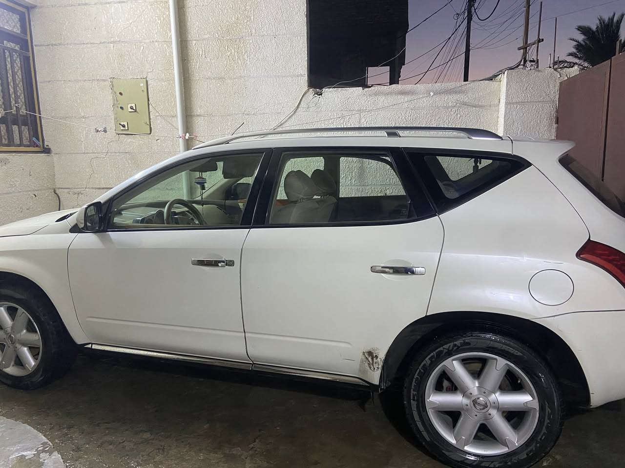 مورانو 2008 رقم بغداد انكليزي باسمي مكاني بغداد السياره جاهزه فتحة سقف تحم تاير السعر 70              رقمي ***********
