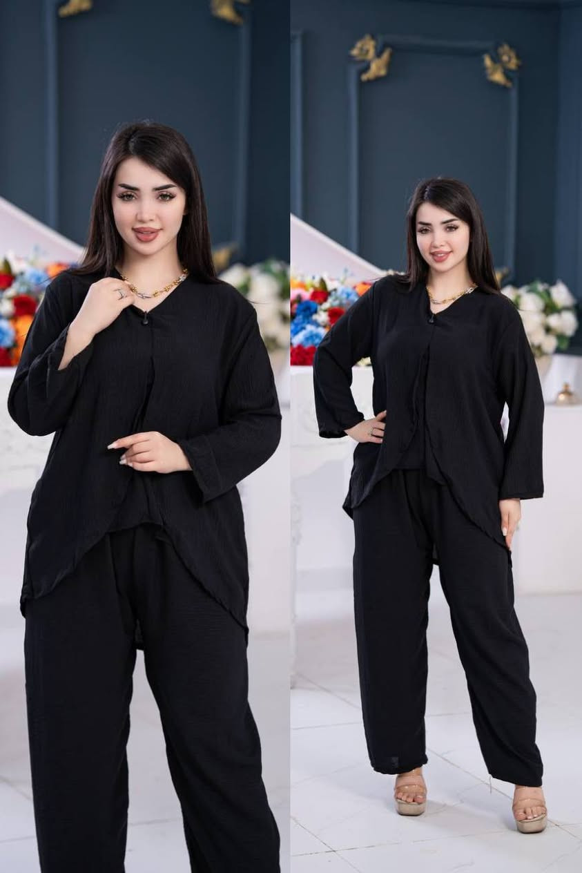 # تكرار مع تغيير السعر

سوت نسائي هاڤ تركي درجه اولى 😍 ✨

 خامة مارينا  سواد فاحم 🧵

فري سايز حد ١٠٠.  

متوفر توصيل جميع محافظات العراق 🚚🚖 بغداد, العراق


**إذا كنت صاحب هذا الإعلان وتريد حذفه لأي سبب، رجاءا أرسل رسالة إلى الدعم الفني**