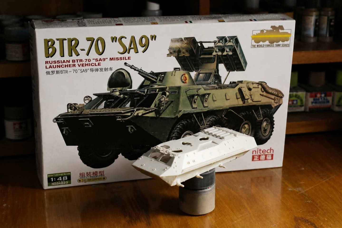 دايوراما بسيطة من فترة الثمانينيات .......
المدرعة ( كت بلاستك  BTR-70 SA-9 Missile ) 
قياس 1:48


**إذا كنت صاحب هذا الإعلان وتريد حذفه لأي سبب، رجاءا أرسل رسالة إلى الدعم الفني**