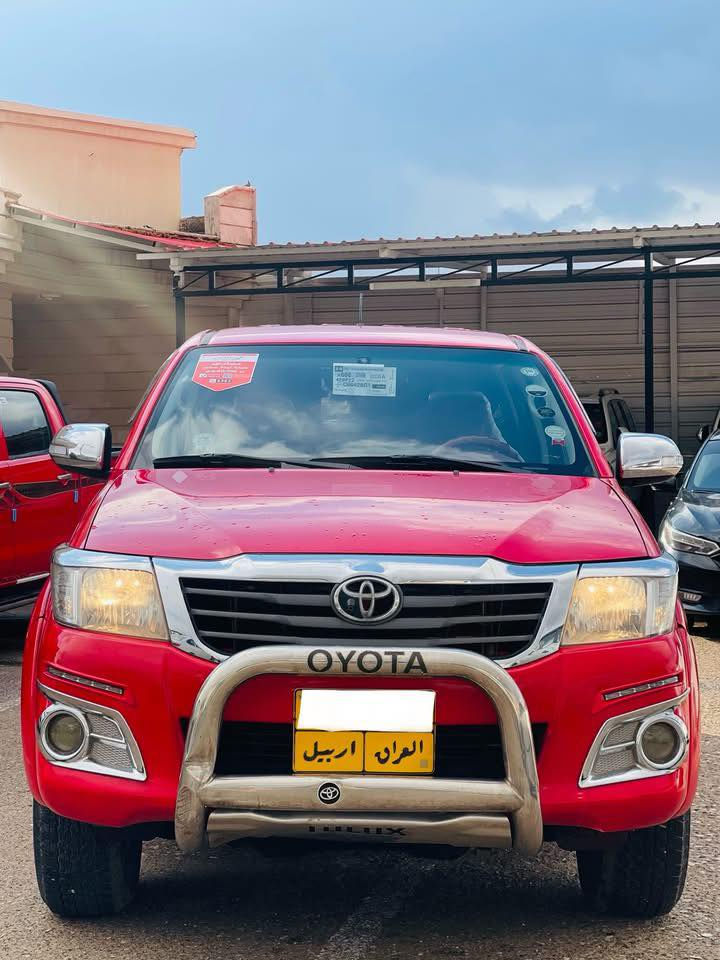 تويوتا هايلوكس بيكم 2014  فورويل شركة سيد نهرو
سياره تم تحديد سبغ نشر 
 سيارة حيل نضيف 
تخم تاير جديد
 سيارة محرك ما مفتوح كير شرط 

مكان السيارة عقره 📍

رقم الهاتف واتساب او فايبر ☎️
***********
