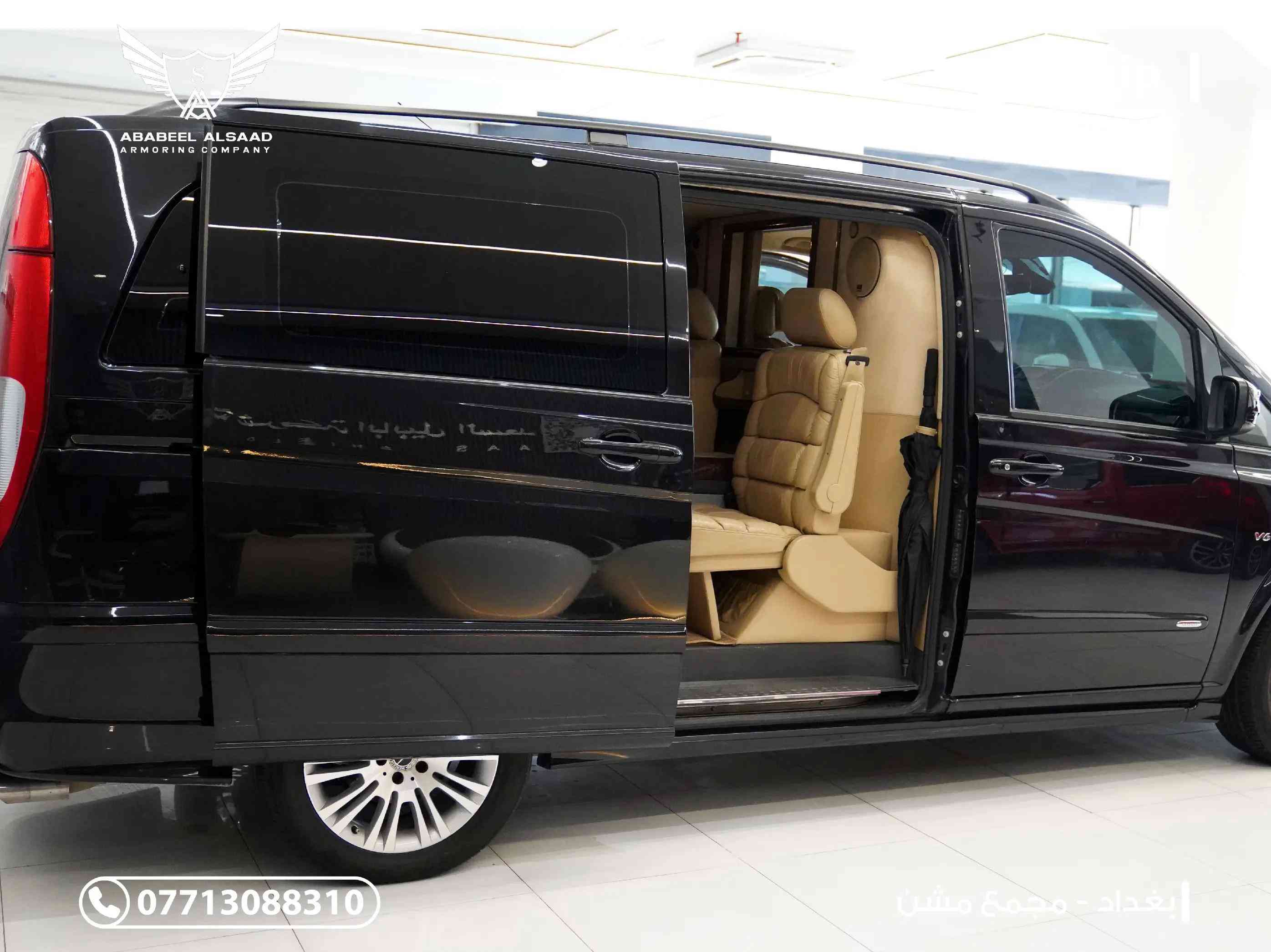 #للبيع .. مرسيدس ڤيانو #vip غير مصفحة سيارة العائلة الاكثر رفاهية على الاطلاق مواصفات السيارة وغرفة الــ vip: فيانو #باص  موديل ٢٠١٠ رقم بغداد سعة المحرك ٣٥٠٠ - ٦ سلندر سقف بانوراما سلايد كهربائي في مقصورة السائق سلايد كهربائي في غرفة الــ vip تلفزيون كهربائي التحكم في القطع او الفتح بين السائق وغرفة الــ vip شاشة تلفاز ثانية عند سقف غرفة الــ vip غرفة الــ vip سعة ٥ اشخاص وشخص مع السائق باب سلايد كهربائي التحكم من الخارج والداخل والسائق مقعد الــ vip كهربائي التحكم وقابل للانبساط وتحويله الى منام ثلاجة كهربائية ذات سعة كبيره طاولات كهربائية التحكم جهاز اتصال بين غرفة الــ vip والسائق جميع الجلود والمواد المستخدمة اصلية ومستوردة لصالح شركتنا حصراً بالاضافة مكان خزن الزجاجات وانارة رائعة التحكم في جميع السيارة وستائر للزجاج وشمسية اصلية مع السيارة وخدمات وتفاصيل وديكورات كثيره جدااا للاستفسار اتصلو بنا : 📞 *********** 📞 *********** 📍 بغداد – مجمع مشن #شركة_أبابيل_السعد 
