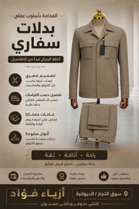 بدلات سفاري • تفصيل حسب القياس • أزياء فؤاد