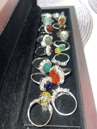 خواتم فضة • عيار ٩٢٥ • احجار اصلية