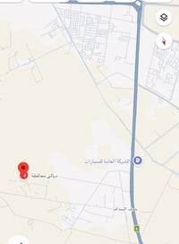 ( خمس دوانم طابو زراعي ) للبيع خلف الشركة العامة للسيارات مثل ماموضح ب...