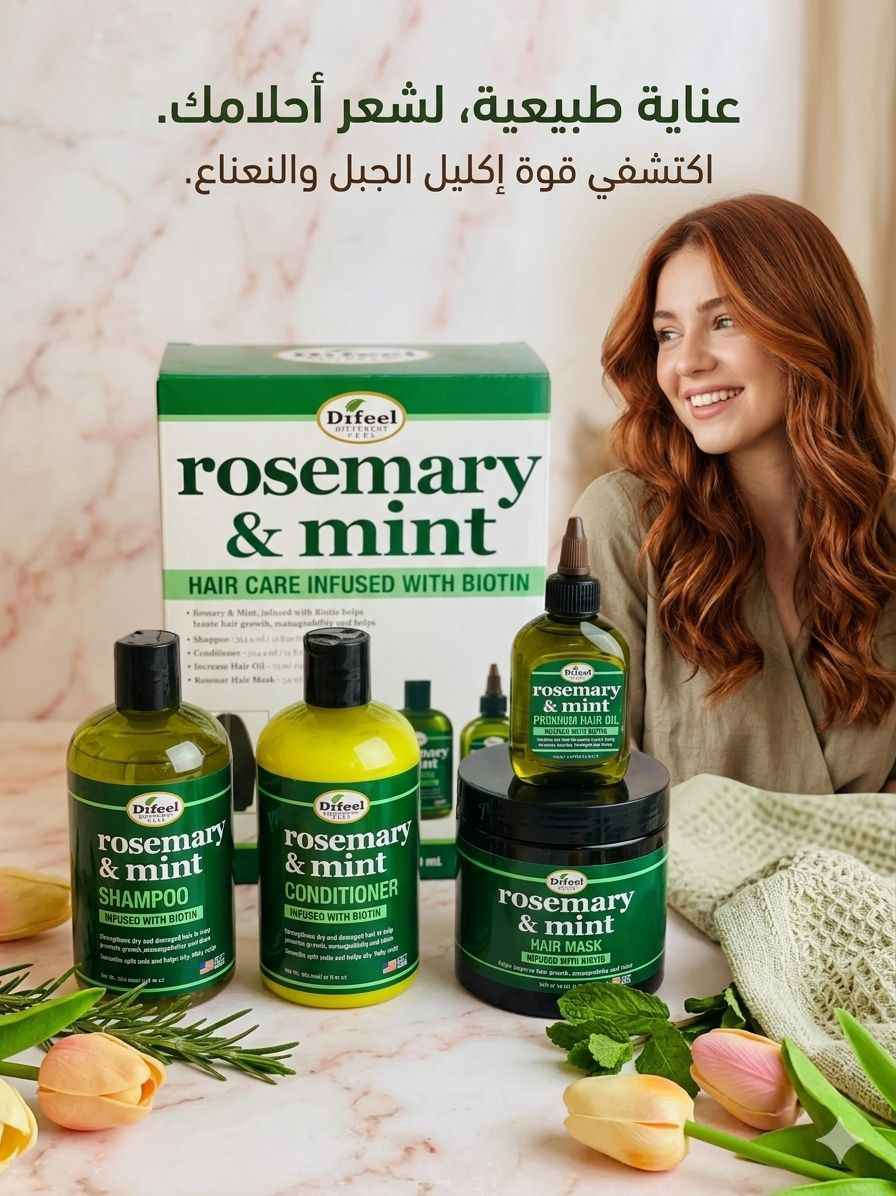 ✨ جمال شعرچ يبدأ بـ خطوة.. والنتيجة تجنن مثل ما تشوفين! 😍👇
من شعر متعب ومتقصف إلى شعر مفعم بالحيوية كثيف ولامع ينبض بالصحة كورس روزماري آند مينت المتكامل من Difeelالغني بالبيوتين يغذي بصيلات شعرچ من الجذور ويرجعله لمعانه الطبيعي اللي تحلمي بيه. 🌱✨
🎁 دللي شعرچ اليوم وعيشي الثقة!
💌 للحجز والاستفسار راسلينا على الخاص أو اتركي تعليق وسنصلكِ فوراً بغداد, العراق


**إذا كنت صاحب هذا الإعلان وتريد حذفه لأي سبب، رجاءا أرسل رسالة إلى الدعم الفني**