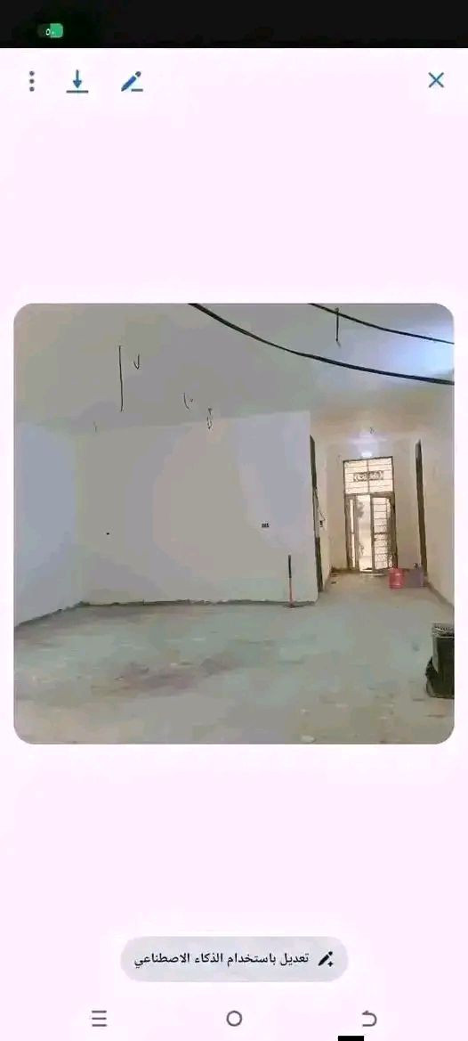 سلام عليكم گاع مساحه 1800 وي الواجهيه بلسند 1400متر طابو زراعي سند 25بأسمي مفروز بلطابو
يحتوي على بيت 300متر 
3غرف نوم 
استقبال مطبخ صحيات داخليه كلدور مداخل ثنين للبيت 
بناء حديث عوزه ارضيه وبيتونه  
العنوان قرب شريفة بنت الأمام حسن قرب مسبح عشتاراستفسار ***********
