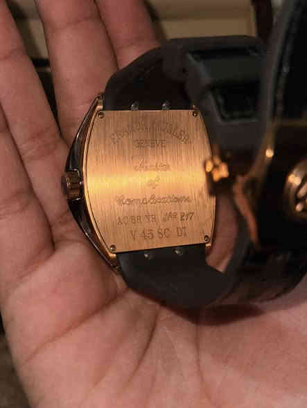 السلام عليكم ساعة FRANK MuLLER.سير جلد مكينة سويسريه نضام عالمي ماعدي توصيل مكاني بغداد النهضة
للاستفسار ***********
