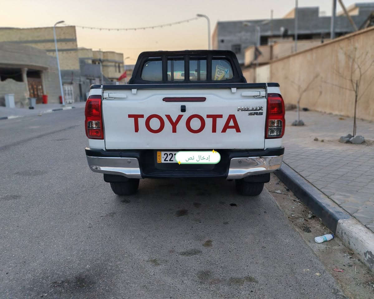 السلام عليكم
هايلوكس( گاز گاز) فورويل2018 خليجي فول مواصفات (كير عادي)  كفاله من الفتح والصبغ والحادث،  السعر 195 
رقم اربيل سنويه مجدده 2031
عندي وكاله بسمي تريد تحويل او وكاله 
مكاني البصره 
*********** ،، ***********
