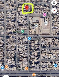 قطعة أرض جاهزة للبناء للبيع المساحة 113متر 5.66×20 حي اور ال600 قرب مد...