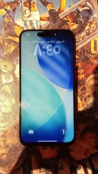 ايفون 15 برو ماكس مبدل شاشه فقط الجهاز كلش نضيف   بطاريه 85 ذاكره 256 ...