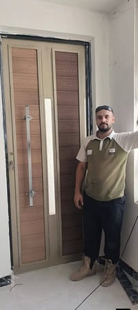 معمل حداده علي محسن سمين لعمل الابواب والشبابيك والمحجرات والابواب الق...