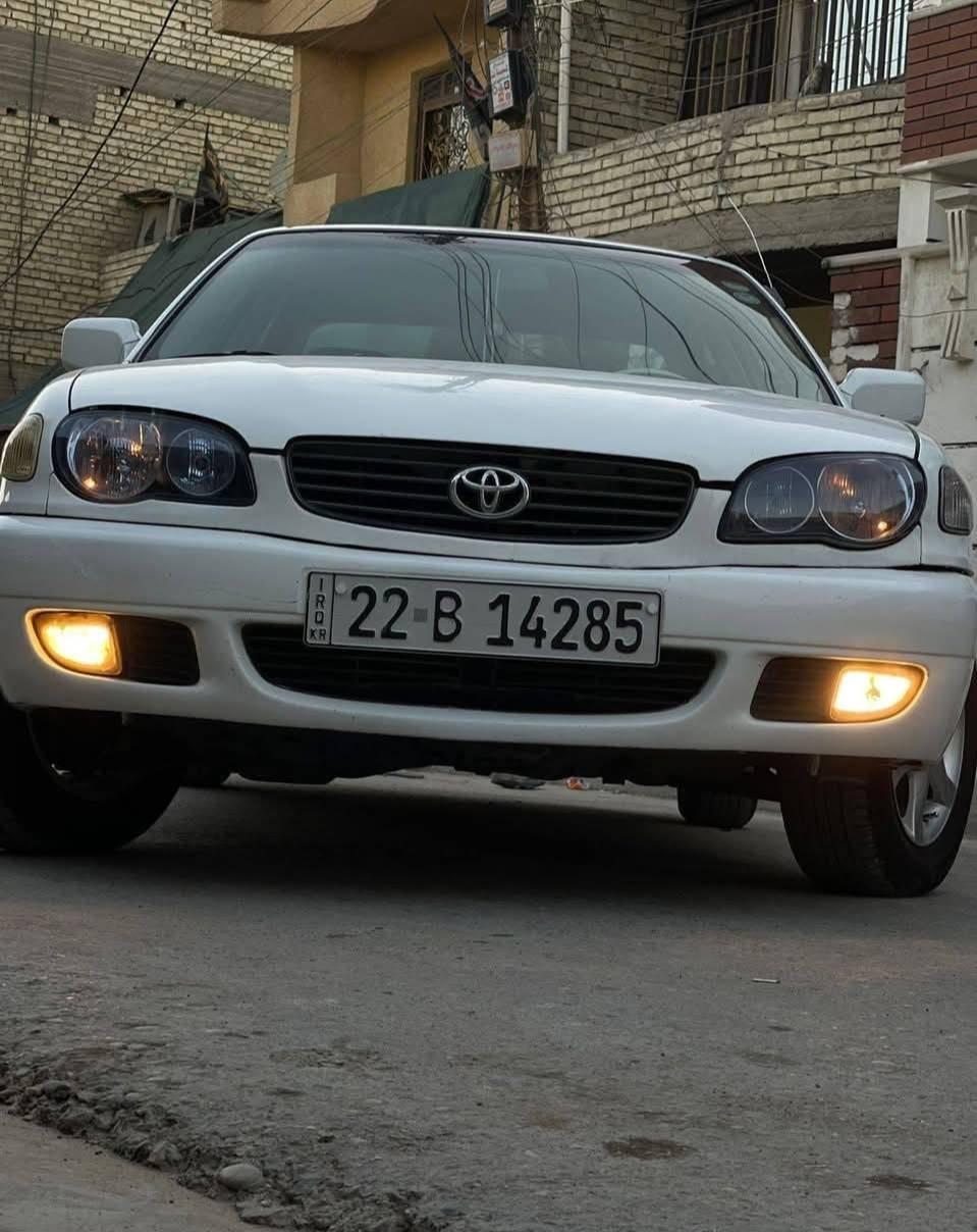 عليكم كورلا موديل 2000 يسرة بلاد رقم أربيل دولي الجديد بأسمي هزه وسنويه جدد السياره جديدة بمعنى الكلمه الميكانيك ولتبريد ممفتوح برغي شركة الكهربائيات مامزلوغ بيها واير تخم تاير وباتري جدد جام كهرباء سنتر لك وريمونت بلاد سويجات الشركة محرك 1800 كير عادي صدر أمامي خلفي بحاله جيده السياره بيها 3 قطع صبغ وبيها طخه بسيطه بلايت الأيسر  المكينه بدايت تنقيص اما باقي السياره جديده مال جناي  ***********

