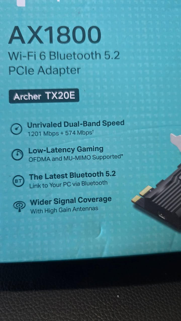كارت واي فاي 6 Wi-Fi وبلوتوث دبل انتينا دبل باند 5.GH.z النجف, العراق


**إذا كنت صاحب هذا الإعلان وتريد حذفه لأي سبب، رجاءا أرسل رسالة إلى الدعم الفني**