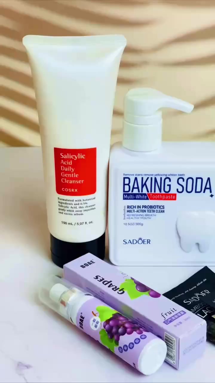 ✨🎀 عرض العناية المتكامل 🎀✨

باكج يهتم ببشرتج ونظافتج الشخصية بكل شي تحتاجينه 💕

يشمل العرض:

🧴 كريم سادور ترطيب
يرطب البشرة بعمق ويخليها ناعمة ومشرقة ✨

🪥 معجون أسنان
تنظيف عميق وانتعاش يدوم طول اليوم 😁

🫧 غسول كوزركس
ينظف البشرة بلطف ويقلل الدهون والشوائب 💦

💨 معطر فم
نفس منعش وثقة أعلى بكل وقت 👌

🖤 ماسكات إزالة الرؤوس السوداء (٤ قطع)
تنظيف للمسام وإزالة الرؤوس السوداء من أول استخدام


**إذا كنت صاحب هذا الإعلان وتريد حذفه لأي سبب، رجاءا أرسل رسالة إلى الدعم الفني**