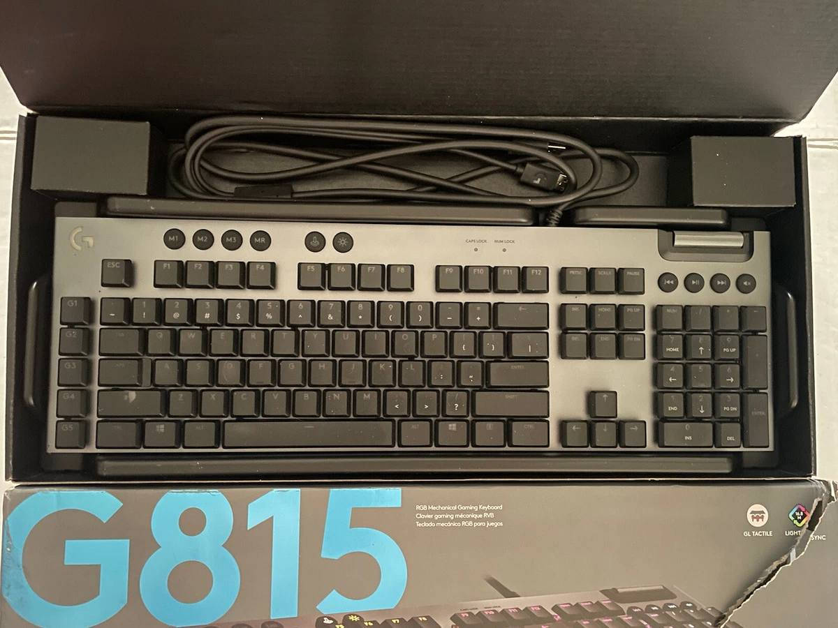اعلى سعر ابيع😳. 
لوحة مفاتيح الألعاب الميكانيكية Logitech G815 LIGHTSYNC RGB مع مفاتيح GL منخفضة الارتفاع تعمل باللمس، و5 مفاتيح G قابلة للبرمجة، ومنفذ USB إضافي، ووحدة تحكم مخصصة للوسائط - تعمل باللمس


**إذا كنت صاحب هذا الإعلان وتريد حذفه لأي سبب، رجاءا أرسل رسالة إلى الدعم الفني**
