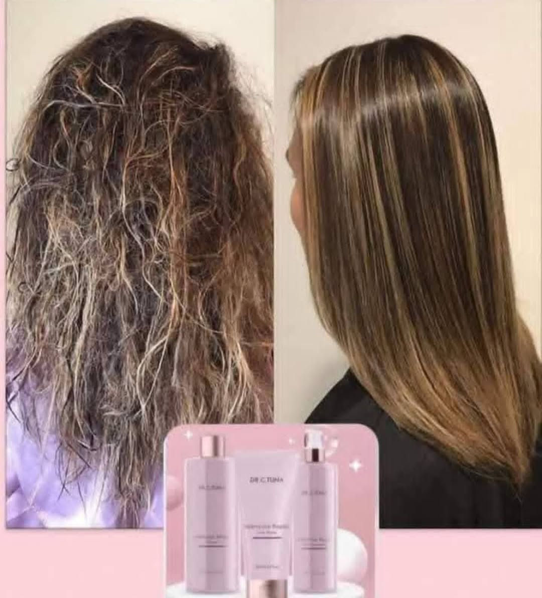 مجموعة Dr. C. Tuna لإصلاح الشعر المكثف – شعرك الصحي من الجذور للأطراف

✨ فوائد المجموعة:
 • تقوي الشعر الضعيف والمتضرر وتمنع تكسر الأطراف.
 • تعيد الحيوية واللمعان للشعر المتعب والمتقصف.
 • ترطب الشعر بعمق وتحميه من الحرارة والعوامل الخارجية.
 • تتحكم بالتجعد وتسهّل التصفيف مع تعزيز مرونة الشعر.
 • تحافظ على لون الشعر وتقلل التلف الناتج عن التصفيف أو الشمس.

🌿 المكونات الرئيسية:
 • بروتين نباتي مهدرج وكيراتين نباتي: يقوي الشعر ويصلح التلف.
 • زيوت نباتية ومستخلص باوباب: تغذي وترطب الشعر وتزيد مرونته.
 • مزيج الأحماض الأمينية: يحافظ على صحة الشعر ويزيد قوته.
 • مجمع حماية اللون: يحمي الشعر من الأشعة فوق البنفسجية ويقلل بهتان اللون.

📝 طريقة الاستخدام باختصار:
 1. الشامبو: يغسل الشعر وينظفه ويمنحه القوة واللمعان.
 2. البلسم: يوزع على الشعر النظيف، يغذي ويرطب ويعيد مرونته.
 3. ليف إن (دون شطف): يوضع من الأطراف باتجاه الجذور، يحمي من الحرارة، يتحكم بالتجعد، ويجعل الشعر أسهل تصفيفًا وأكثر لمعانًا


**إذا كنت صاحب هذا الإعلان وتريد حذفه لأي سبب، رجاءا أرسل رسالة إلى الدعم الفني**