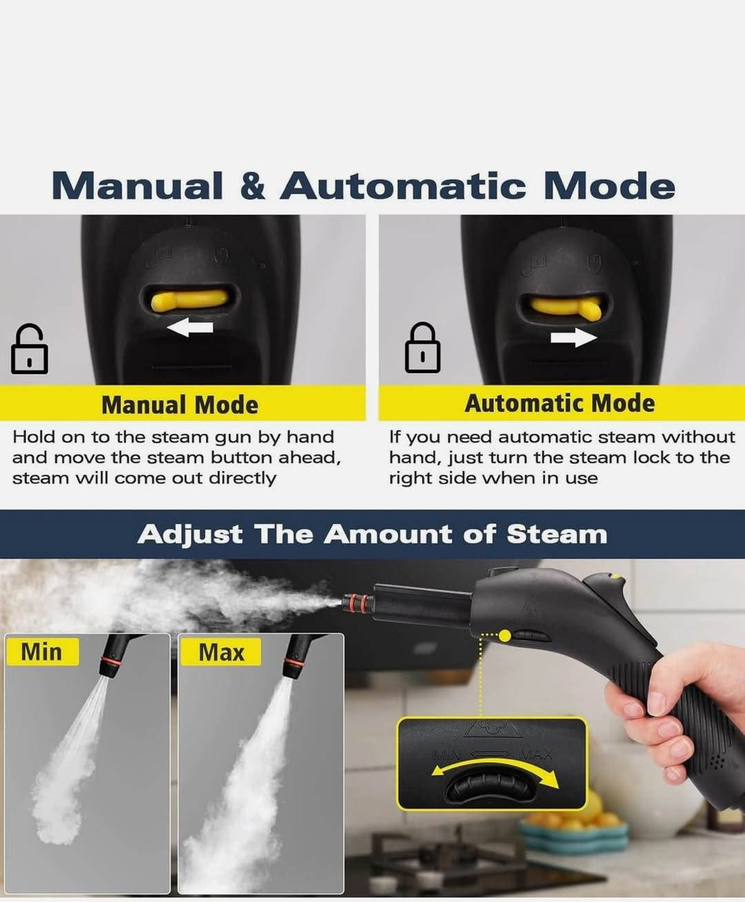 ئامێری پاککردنەوە بە هەڵمی Waitbird (٢١ پارچە)
ئەم ئامێرە بەهێزە هەموو ماڵەکەت بەبێ بەکارهێنانی ماددەی کیمیایی پاک دەکاتەوە و بەکتریا لەناو دەبات. زۆر گونجاوە بۆ زەوی، قەنەفە، ناو ئۆتۆمبێل، و پەنجەرە.
• تایبەتمەندییەکان:
• پلەی گەرمی: ٢٤٨ پلەی فەهرەنیھایت (بۆ لەناوبردنی ٩٩٪ی بەکتریا).
• پەستانی هەڵم: ٤.٥ بار (زۆر بەهێزە بۆ لادانی چەوری و پەڵە).
• قەبارەی تانکی ئاو: ٣٨ ئۆنس (کارکردنی بەردەوام بۆ ماوەیەکی زۆر).
• کات: تەنها لە ٥ خولەکدا گەرم دەبێت.
• کەرەستەکان: ٢١ پارچەی لەگەڵدایە (فڵچەی جیاواز بۆ هەموو شوێنێک).
• دۆخی کارکردن: دەتوانیت بە دەستی یان بە شێوەی ئۆتۆماتیکی (بەردەوام) هەڵمەکە بەکاربهێنیت.
Arabic | العربية
منظف بخار متعدد الاستخدامات من Waitbird (طقم ٢١ قطعة)
اجعل منزلك يلمع ويخلو من الجراثيم مع جهاز البخار القوي. مثالي للتنظيف العميق للمطابخ، السيارات، الكنبات، والأرضيات دون الحاجة لمواد كيميائية.
• المواصفات التقنية:
• الحرارة: تصل إلى ٢٤٨ درجة فهرنهايت (تعقيم كامل).
• قوة الضغط: ٤.٥ بار لإزالة أصعب الدهون والأوساخ.
• سعة الخزان: ٣٨ أونصة (يوفر وقت تشغيل طويل).
• سرعة التسخين: جاهز للاستخدام خلال ٥ دقائق فقط.
• المميزات: يحتوي على ٢١ ملحقاً تشمل فرش نايلون، فرش نحاس، ممسحة أرضيات، ومنظف زجاج. يتوفر فيه وضع التشغيل اليدوي أو المستمر.
English
Waitbird Multi-Purpose Heavy Duty Steam Cleaner - 21 Accessories Included
Take your home cleaning to the next level with the Waitbird Steam Cleaner. This chemical-free cleaning solution uses high-pressure steam to eliminate 99% of bacteria and grime from almost any surface.
• Top Performance: * Powerful Heat: Reaches 248°F for deep sanitization.
• High Pressure: 4.5 Bar vapor pressure to blast away grease and dirt.
• Large Capacity: 38oz water tank allows for longer cleaning sessions.
• Quick Start: Ready to go in just 5 minutes.
• Versatility: Comes with 21 tools, including a floor brush, glass squeegee, brass brushes for tough grime, and microfiber pads.
• Dual Mode: Features a manual trigger or a continuous steam lock for big jobs.
• Perfect for: Floors, ceramic tiles, car interiors, sofas, and windows. أربيل, العراق


**إذا كنت صاحب هذا الإعلان وتريد حذفه لأي سبب، رجاءا أرسل رسالة إلى الدعم الفني**