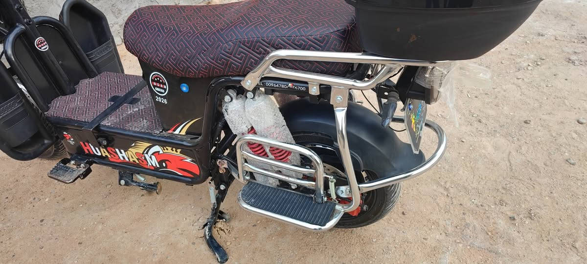 موطور شحن هيوشه (6 باتري)  للبيع موديل 2026 أستخدام شهرين فقط 
((ب800.000)) الف وبيه مجال 
رقم الهاتف 
***********
***********
