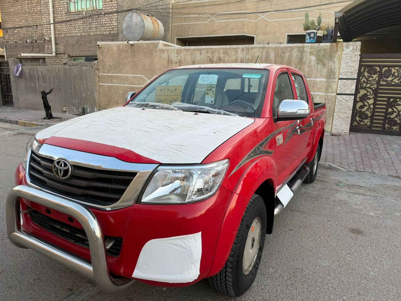 تويوتا هايلوكس بيكم 2015 اصل  فورويل شركة سيد نهرو    
سياره مكفوله كفاله عامة من صبغ بارد تبديل وشخط مخزونه
ماشيه 80 KM حقيقي سبير ما نازل سياره كله بوضع الشركه
 سيارة حيل نضيف  رقم اربيل الماني بسمي تحويل مباشر 
تخم تاير مال الشركه برجستون اصلي
 سيارة محرك كير شرط ما مفتوح
كتلوكات الشركه كله موجوده 
فابلون شركه قماره وبنيد اصلي 
ستيكرات الوكالة كله موجوده 
كاعيات الشركه ما مفتوحه ولا مفروشه
السعر 247 ورقه بيه مجال بسيط 
مكان السيارة بغداد
رقم الهاتف ☎️
***********
