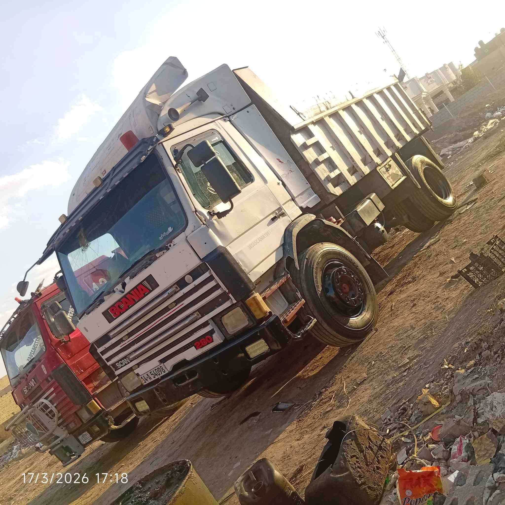 سكانيا للبيع مكينه 113سوده  لاصرف ولا بخار كير 5/5   رقم بصره نكليزي سنويه 2027 بسمي تحويل ثاني يوم تخم تاير  وبيه زوج قبل سبوع شديته سياره خير من الله جاهزه للشغل /
***********
