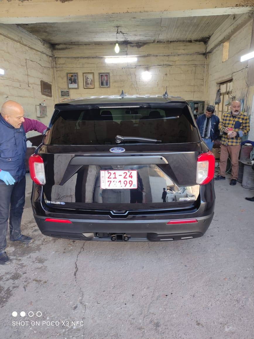 السلام  عليكم ورحمة الله وبركاته
‏‎‏‎       ——— لـلـبـيع  ———

‏‎‏‎فورد اكسبلورر       بوليسي  —  Ford Explorer

‏‎‏‎وراد أمريكي.     —  بدون ايرباك 

‏‎‏‎الموديل           — 2022

فئة.                 —  /4WD 

حجم المكينه   — V6/3300

‏‎‏‎اللون               — اسود   

‏‎‏‎المسافه المقطوعه — 60    ألف ميل  قابل للزياده 

‏‎‏‎حاله السياره. — الضرر  فقط تبديل باب الصندوگ اب بلادي

‏‎‏‎المواصفات 
‏‎‏‎-كشنات جلد عدا كشن السائق والسكن
‏‎‏‎حساسات خلفيه 
‏‎-دبل اكسل  
‏‎-هندبريك بصمه 
‏‎-كشنات 7 راكب  ( متصل )
‏‎‏‎-كرسي السائق  كهربائي
‏‎‏‎-كامره خلفيه   
‏‎‏‎باقي المواصفات المعروفه
‏‎‏‎رقم السياره    —  سليمانيه سنويه جديده  وهزه  جديده  
السعر 195 قابل للتفاوض
‏‎‏‎موقع  السياره —  كركوك
*********** كركوك, العراق
