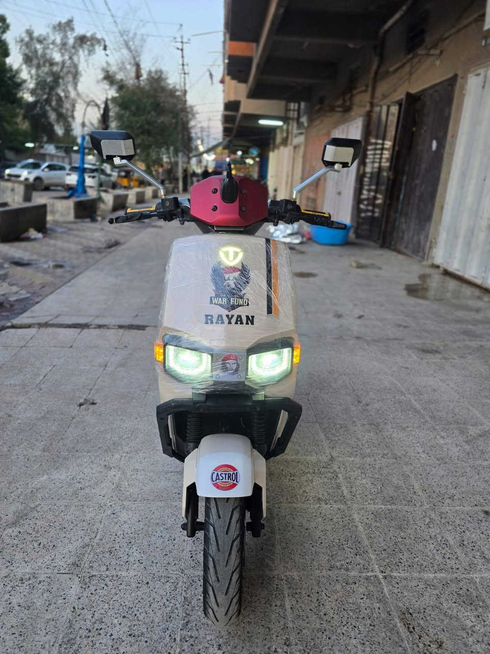 السلام عليكم دراجه وحش الكون شركة الريان بحاله الوكالة vip كلش جديدة مابيهه اي نقص رقمي للتواصل ***********
