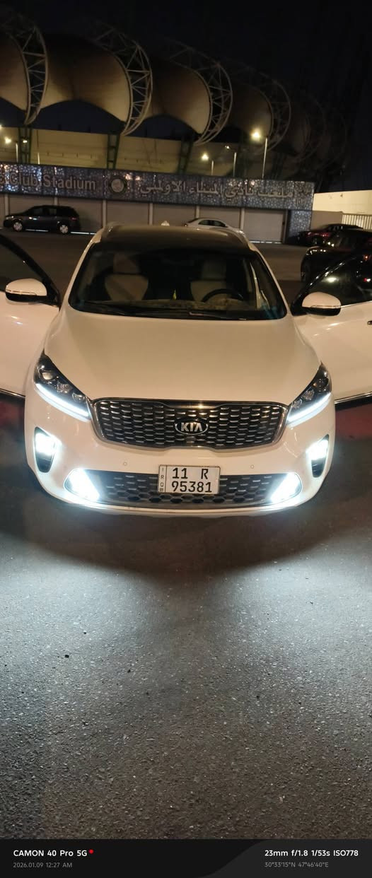 السلام عليكم
سورنتو 2018 رقم بغداد فول مواصفات بنوراما
أنارة ترحيبية
كامرة
حساسات خلفية أمامي
V6
3600
صندوك كهربائي
أشاير بل مري
جام أوتو
تبريد ثلج
مكفولة عده كرت بارد بل بكلايت أيسر ولأيمن ماشية 88 قابل للزيادة سعر260 وبيها مجال
مكان البصرة معقل رقم ***********
