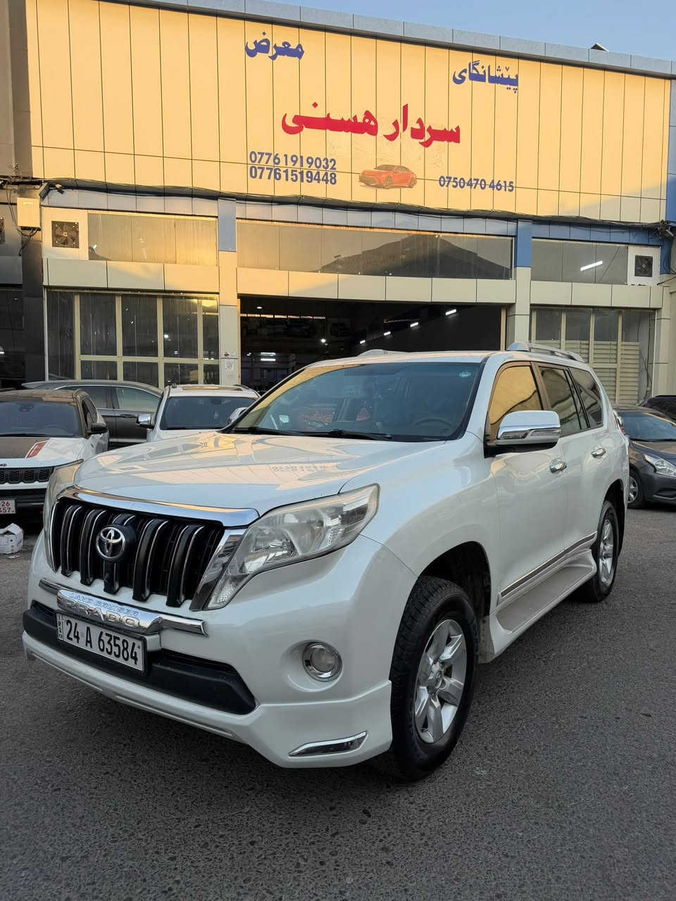 پرادو موديل 2014 TXLبدون صبخ فقط جملغ امامي تعديل بارد
سعر 💣255$ورقه مجال كفالة عامة من الضربة والصبغ والتبديل شرط السونار ابيعك شرط السونار ابيعك السيارة جديدة لووك رقم دهوك رقم سنويه جاهز
مواصفات السيارة
7راكب
3قطع تبريد 
كشنات جلد 
تحكم استيرن
حساسات
كامرة
شاشة
ثلاجة
7راكب
كشنات جلد 
تحكم استيرن
حساسات
كامرة
شاشة
مكان دهوك عقره ***********☎️
