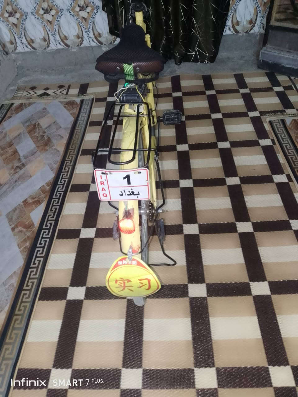 السلام عليكم بايسكل بناتي 26 لبيع بايسكل جديد زوج تايرات جدد بريكات شغله السع 65وبي مجال مكاني بغداد حسينيه الراشديه رقم ***********
