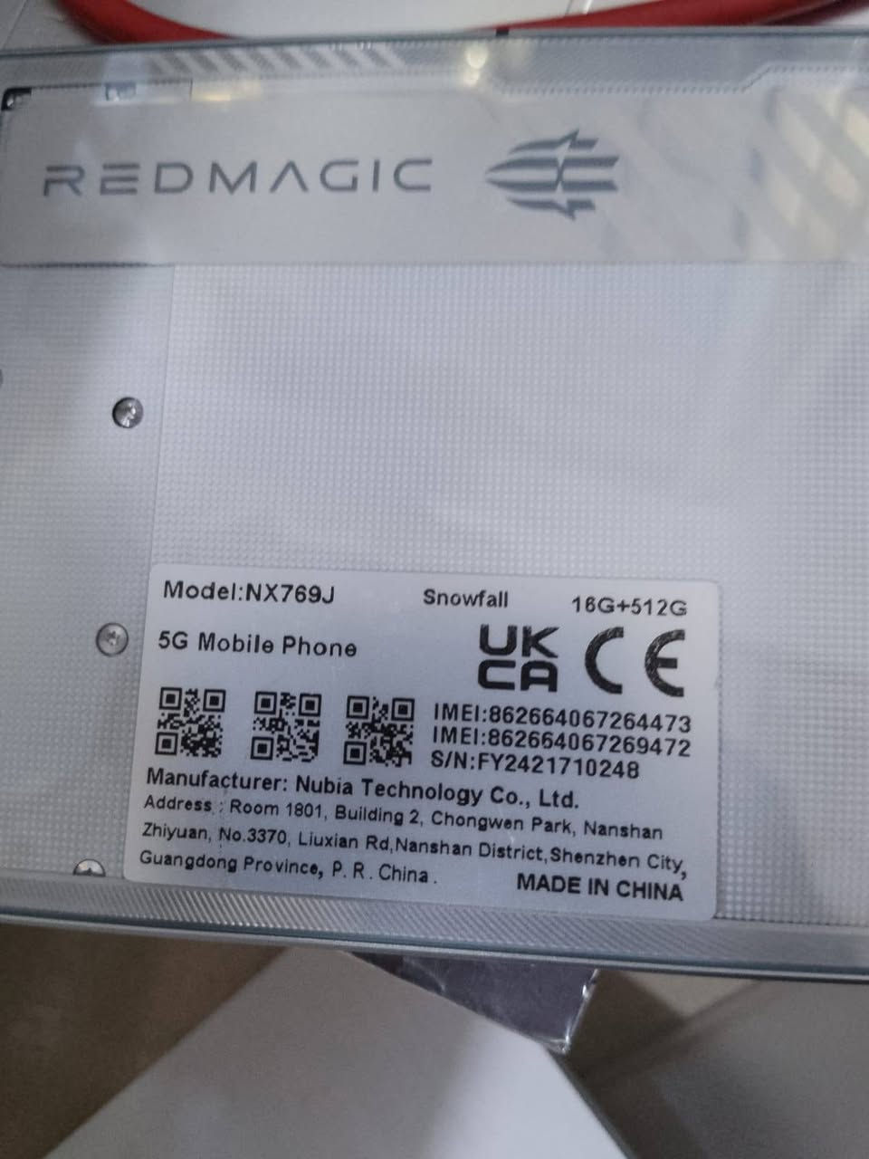 📱 REDMAGIC 9S Pro
للبيع موبايل
📱 REDMAGIC 9S Pro
تفاصيل الجهاز بلفيديو والصور!!!
المواصفات:
المعالج: Snapdragon 8 Gen 3 (نسخة قوية للألعاب)
الرام: 16GB  
الذاكرة: 512GB
الشاشة: دقة 2480×1116 مع 120Hz
البطارية: 6500mAh
النظام: Android 15 مع واجهة RedMagic 10
📌 الجهاز قوي جداً للألعاب مثل PUBG وCOD
📌 الاستخدام: قليل جدا مال جناي والجهاز جديد مع وصل الشراء ،
 السعر: (700 وغير قابل للتفاوض رجاء)
📍 المكان: (كربلاء المقدسة ،، خارج كربلاء مابيع ليريد يشتري يجي للبيت)


**إذا كنت صاحب هذا الإعلان وتريد حذفه لأي سبب، رجاءا أرسل رسالة إلى الدعم الفني**