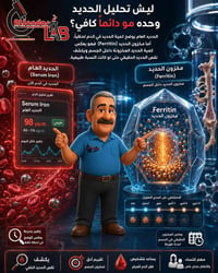 🔴 مو كل تحليل حديد طبيعي يعني مخزونك زين! كثير من الأشخاص يطلعون بنتيج...