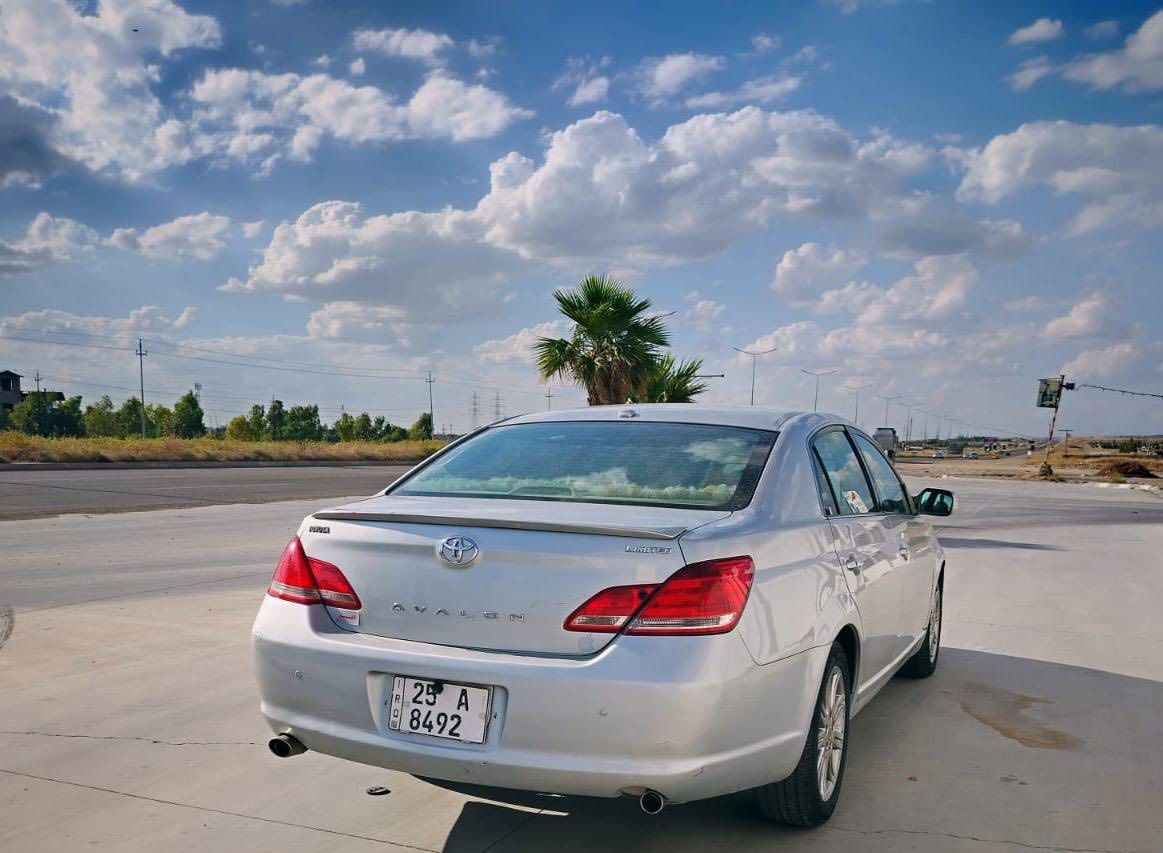 ✨ للبيع | Toyota Avalon Limited 2007 خليجي ✨
🚘 Limited (فول مواصفات)

✅ محرك مشدود موديل 2012
✅ السيارة بحالة ممتازة
✅ صبغ 4 قطع فقط بدون أي دواخل
✅ بامبر أمامي وخلفي كبس
✅ أوراقها كاملة وباسمي شخصياً
✅ شرط التحويل للمشتري
✅ سنوية نافذة لغاية 2028
✅ هزة جديدة
✅ مزودة ببطاقة بنزين

سيارة مريحة، ناعمة بالسواقة، ومحافظة على حالتها بشكل ممتاز، جاهزة للاستخدام مباشرة بدون أي مصروف.

💰 السعر:105$
🔹 المجال بسيط للجادين فقط

📍 موقع السيارة: كركوك

📞 للاستفسار فقط، واتساب متواجد على الرسائل.***********

