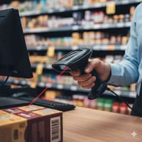 قارئ باركود • أحادي الباركود • متوافق مع نقاط البيع