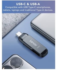 فلاش ٢٥٦ جيجابايت • USB-C/USB-A • سرعة ١٣٠ ميجابايت/ثانية