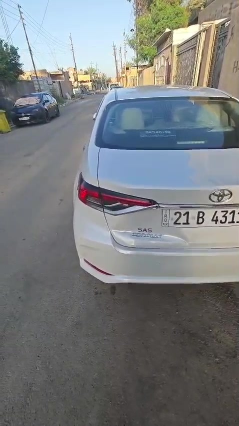 ‎
السلام عليكم بسبب الوعود الكاذبه 
تويوتا كورلا ساس 
 :  2023
المحرك : 4 سلندر - 1800 
اللون     : الابيض الصدفي
العداد   : 36 الف
الضمان  : 3 سنوات

المواصفات : GLI
#سلايت كامل المواصفات 
بصمة تشغيل ..بصمه ابواب ذكيه. .نضام ترحيب عن بعد .شاشة معلومات  . كاميرا خلفيه . حساس امامي خلفي . عدادات ديجيتال. ويل 16 .  . مقاعد مخمل لونين . اضويه اماميه ليد . كشافات اماميه ليد . ABS  . نظام مانع انزلاق . ثلاثه انضمه للقياده

للمزيد من المعلومات و الاستفسار
***********