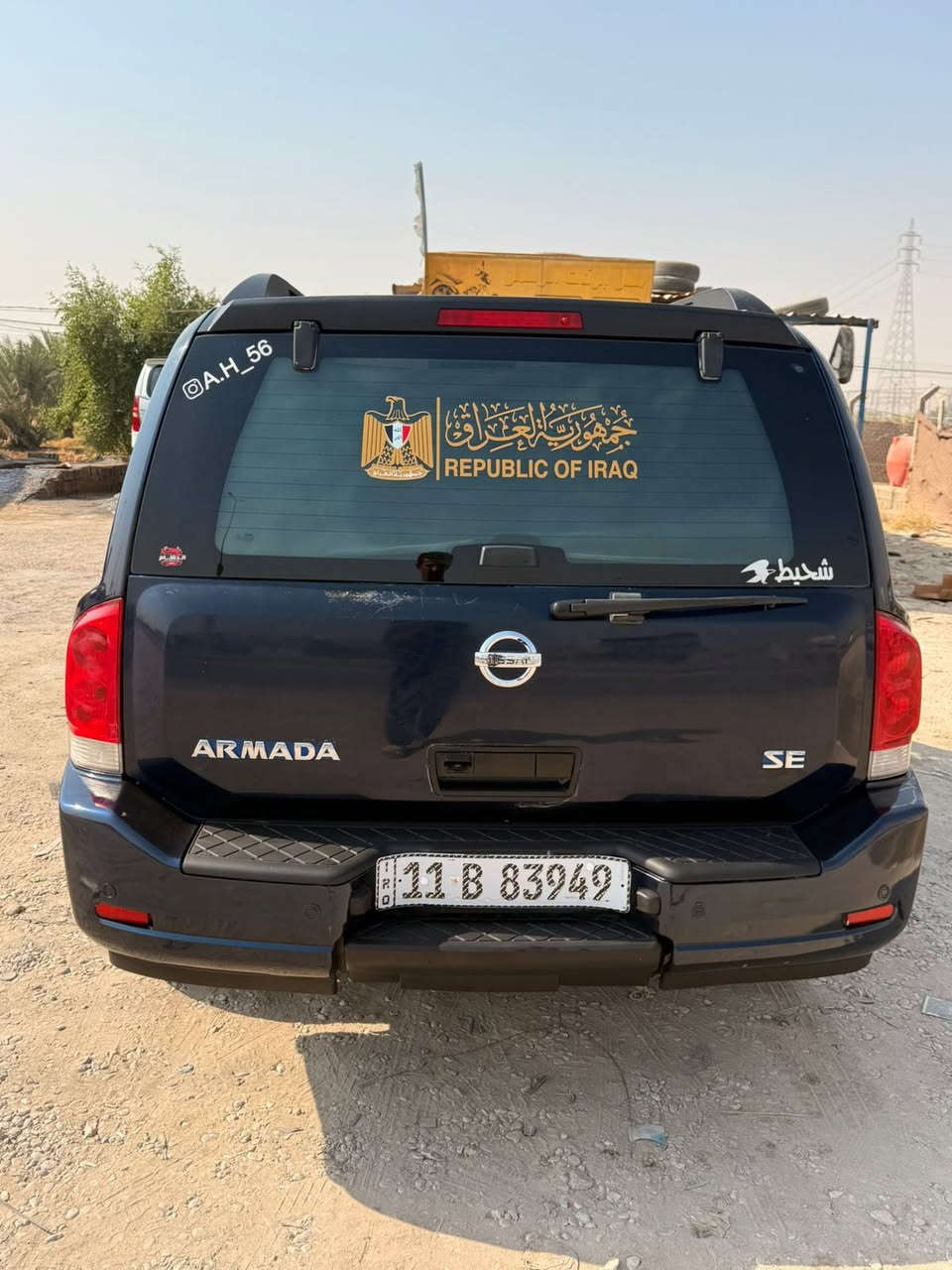 السلام عليكم للبيع نيسان ارمادة وارد امريكي مديل 2008كفالة عامة لا صبغ ولا ضربة كلين بصمة تشغيل عن بعد كشن كهرباء سبعة راكب تلث قطع تبريد دفع رباعي منضومة غاز سيارة جاهزة ماشية 130سيارة حيل جديدة رقم بغداد انكليزي بسمي لايت زنون ترايك وين متريد محرك وكير شرط بل كرتون مكاني بغداد السعر 109مجال موجود مروس حسب القناعة ***********
