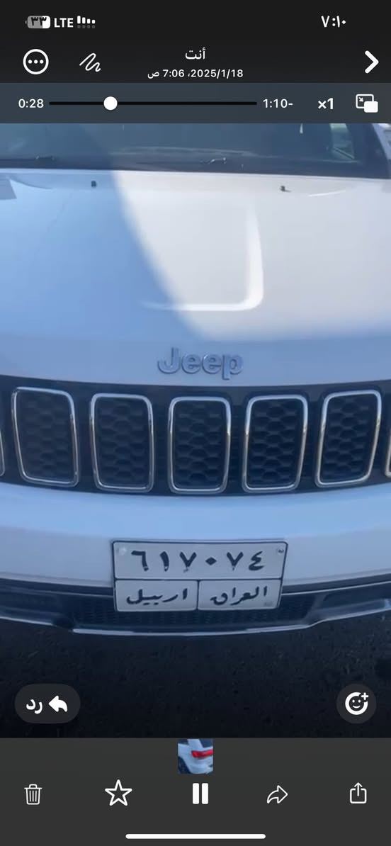 سياره جيب موديل ٢٠١٨ رقم اربيل ***********
