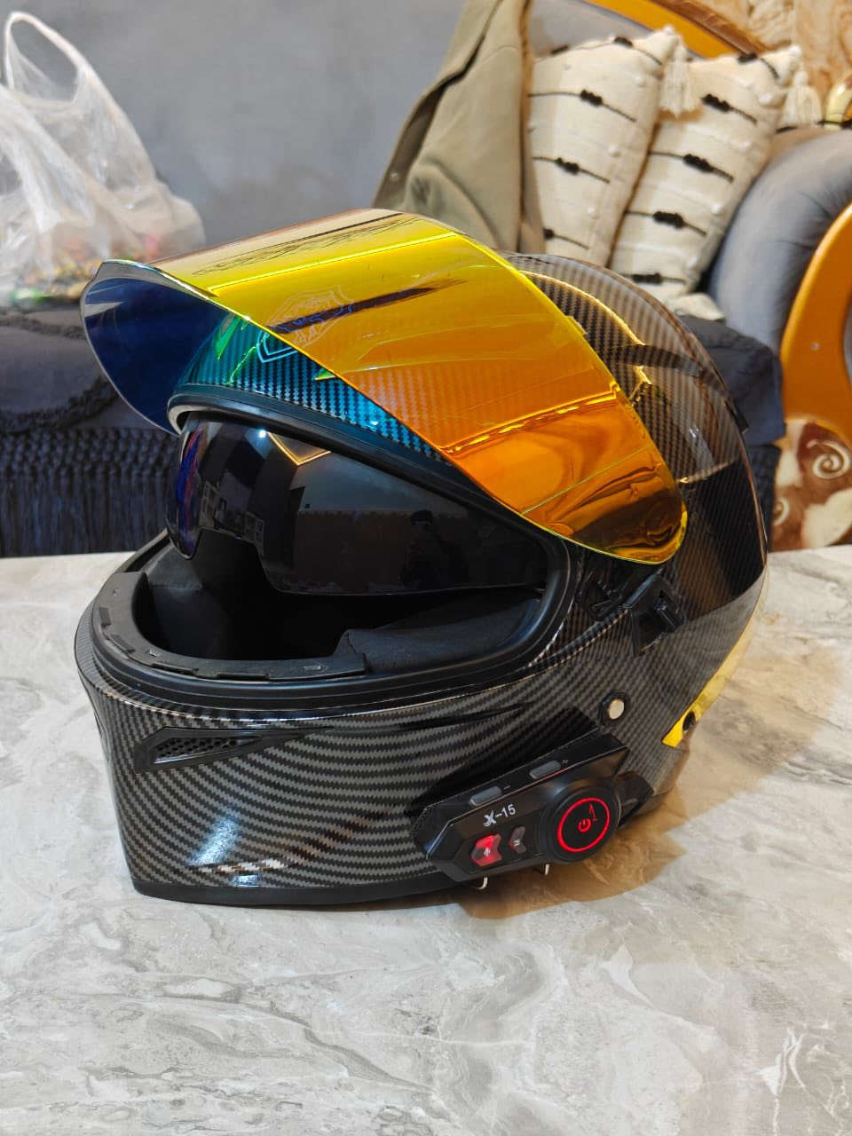 سلام عليكم 👋🏻
- خوذة كاربون فايبر مع جهاز بلوتوث نوع x-15 السعر 70 وبيها مجال 
- خوذة نوع فايروس سوداء مع جهاز بلوتوث نوع x-15 السعر 70 وبيها مجال
- اكزوز رياضي AKRAPOVIC اكرموفج السعر 50 وبيها مجال 
- جهاز بلوتوث هدية مع الخوذة 
المجموع 190 وبيها مجال او بيع مفرد 
للتواصل ( *********** ) او واتساب
