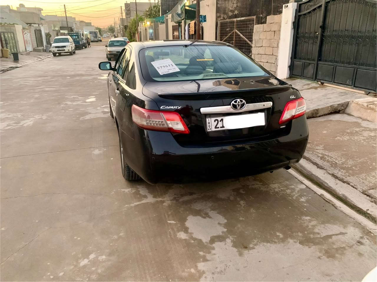 سلام عليكم 
كامري خليجي GL /2010
بيها جاملغ وباب السكن بدون دواخل 
كير مكينه بالشرط لاصرف ولابخار 
صدر امامي خلفي جديد
تايرات ٤جديد
تبريد تدفئه بالشرط
رقم سليمانيه جديد
هزه جديد لحد2027
سنويه باسمي نافذه لحد 2027
بيها بطاقه بانزين
شرط التحويل  
ب$119وبيها مجال قليل 
للاستفسار اكثر /***********
كركوك قرب ملعب الشورجه الدولي
