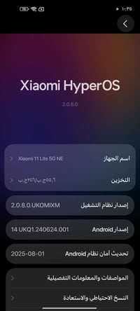 شاومي 11 ليت • 5 جي • جسم بلدي