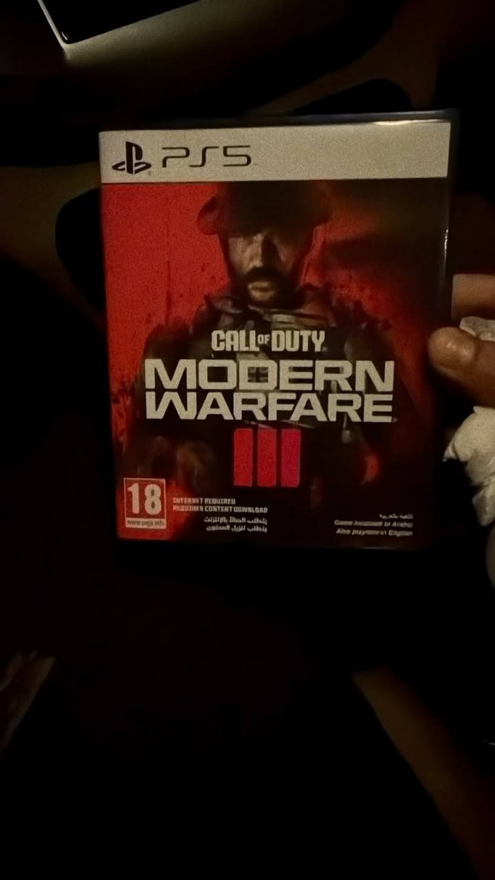 سلام عليكم قرص Call of Duty: Modern Warfare III للبيع مستخدم نضافة 99.99.99.99.99 بسعر 25 مابي مجال مكاني بغداد الدورة حي الصحه الرقم ***********
