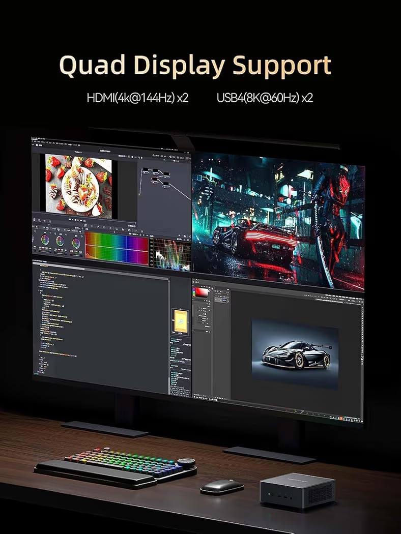 مزاد ينفتح من ٢٥٠ الف 
جهاز كمبيوتر صغير MINISFORUM Venus UM790 Pro، معالج AMD Ryzen 9 7940HS بتردد يصل إلى 5.2 جيجاهرتز، ذاكرة وصول عشوائي 32 جيجابايت DDR5، قرص صلب SSD بسعة 1 تيرابايت، بطاقة رسومات AMD Radeon 780M، 4 منافذ USB 3.2، منفذان USB 4، منفذان HDMI 2.1، منفذان PCIe 4.0، واي فاي 6E/بلوتوث 5.3، منفذ RJ45 بسرعة 2.5 جيجابت في الثانية


**إذا كنت صاحب هذا الإعلان وتريد حذفه لأي سبب، رجاءا أرسل رسالة إلى الدعم الفني**