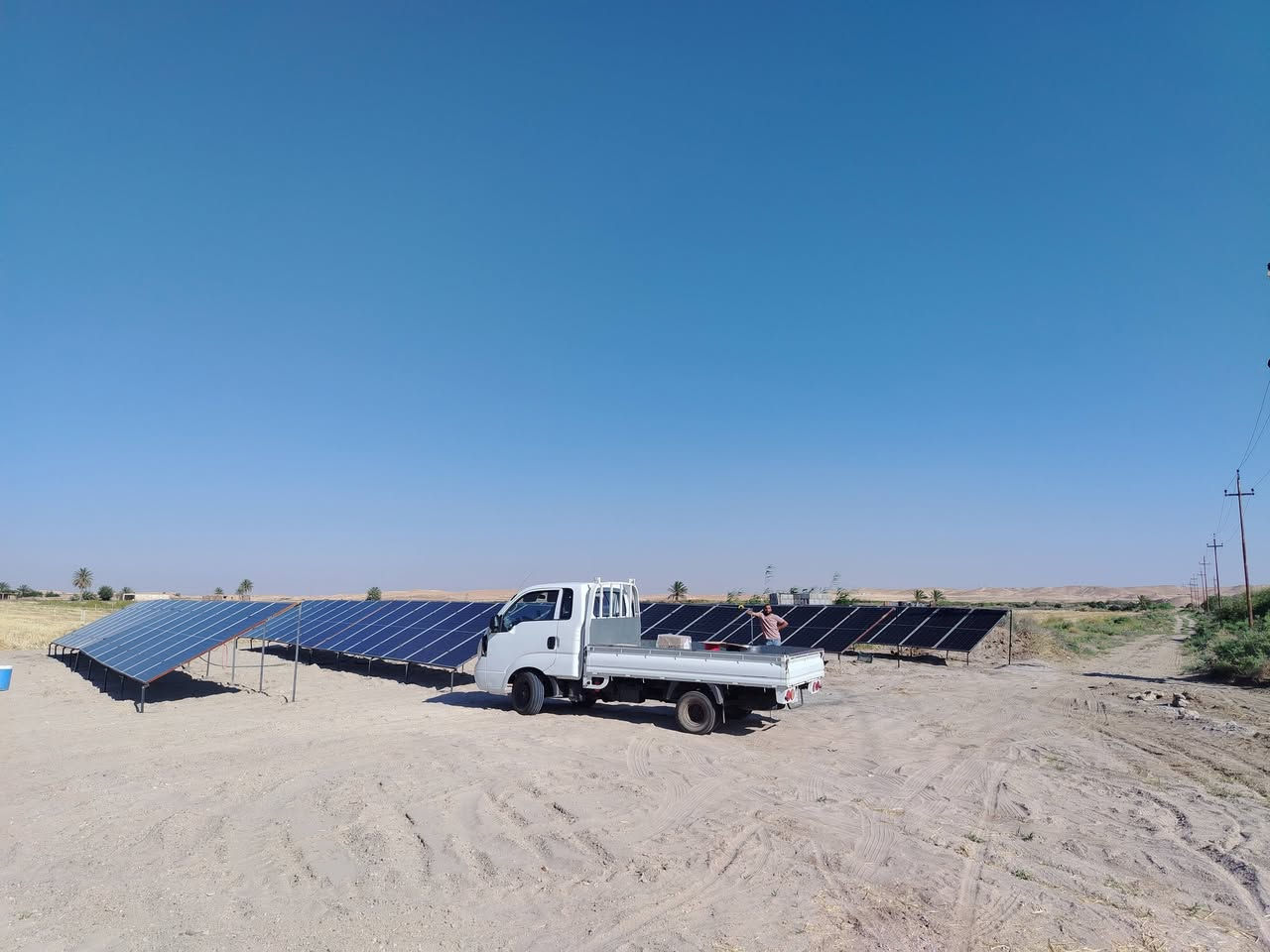 بسم الله نبدأ من موقع العمل تنصيب منظومة زراعية بطاقة أربعين حصان في قرية الجعبرية.


**إذا كنت صاحب هذا الإعلان وتريد حذفه لأي سبب، رجاءا أرسل رسالة إلى الدعم الفني**