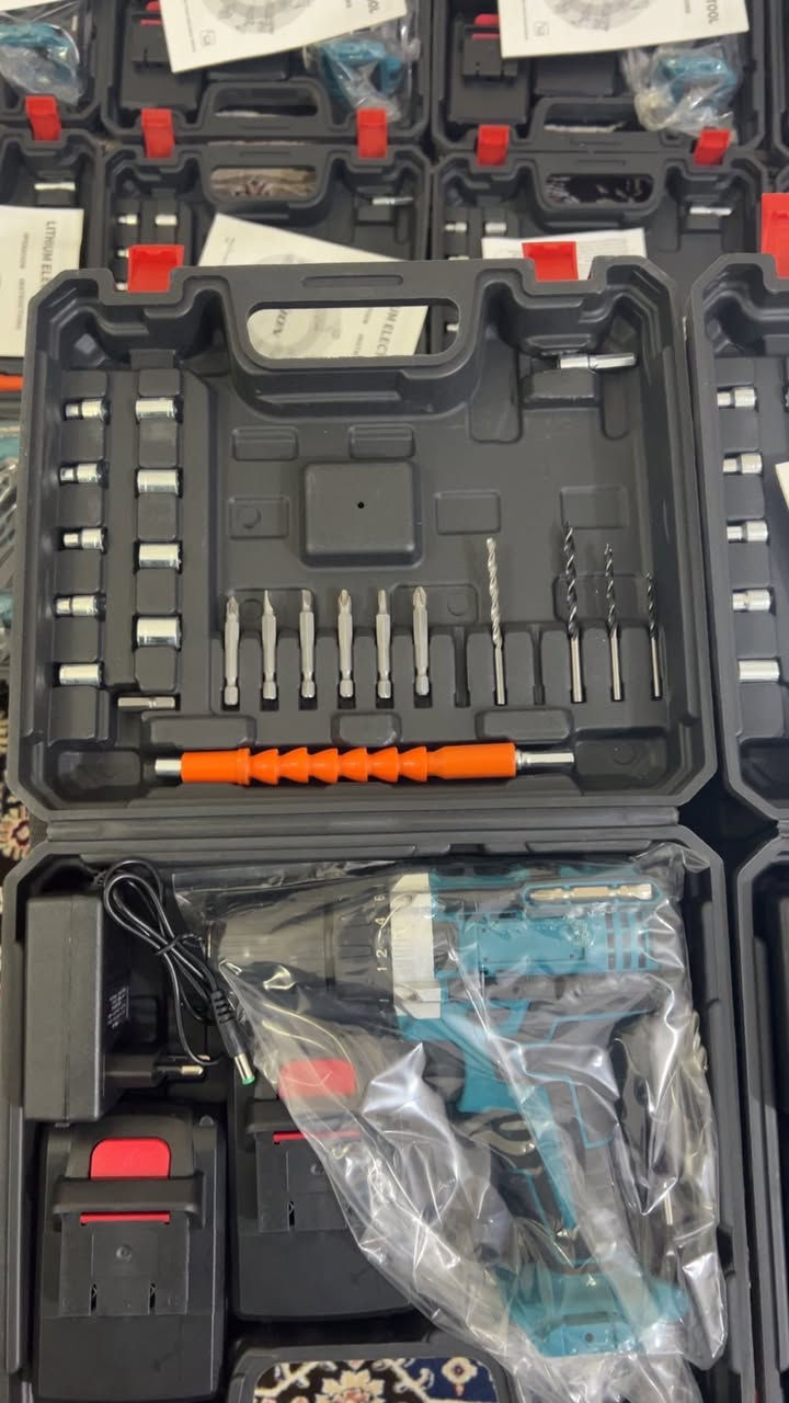 السلام عليكم 
دريل شحن اصلي. ضمان سعر القطعه 18 الف
توصيل مجاني داخل الضلوعيه موجود توصيل محافظات 🚚
***********
