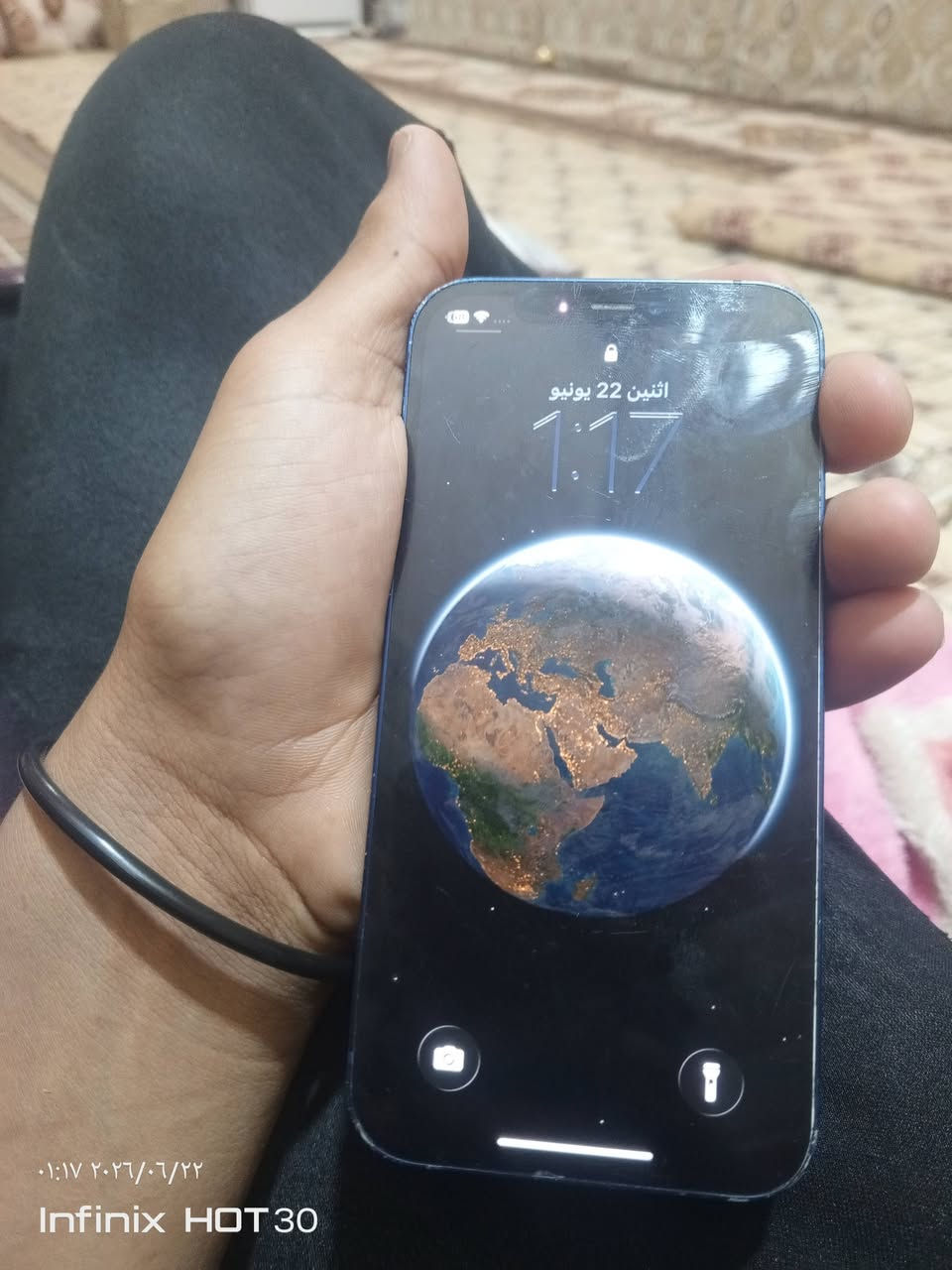 سلام عليكم جهاز 12 عادي نضيف كلش وشوفت عينك لامفتوح ولا امبدل شي بي ابلاد بطاريه 80 السعر 325 الاتواصل على هاذ الرقم*********** موجود واتساب وكلشي

