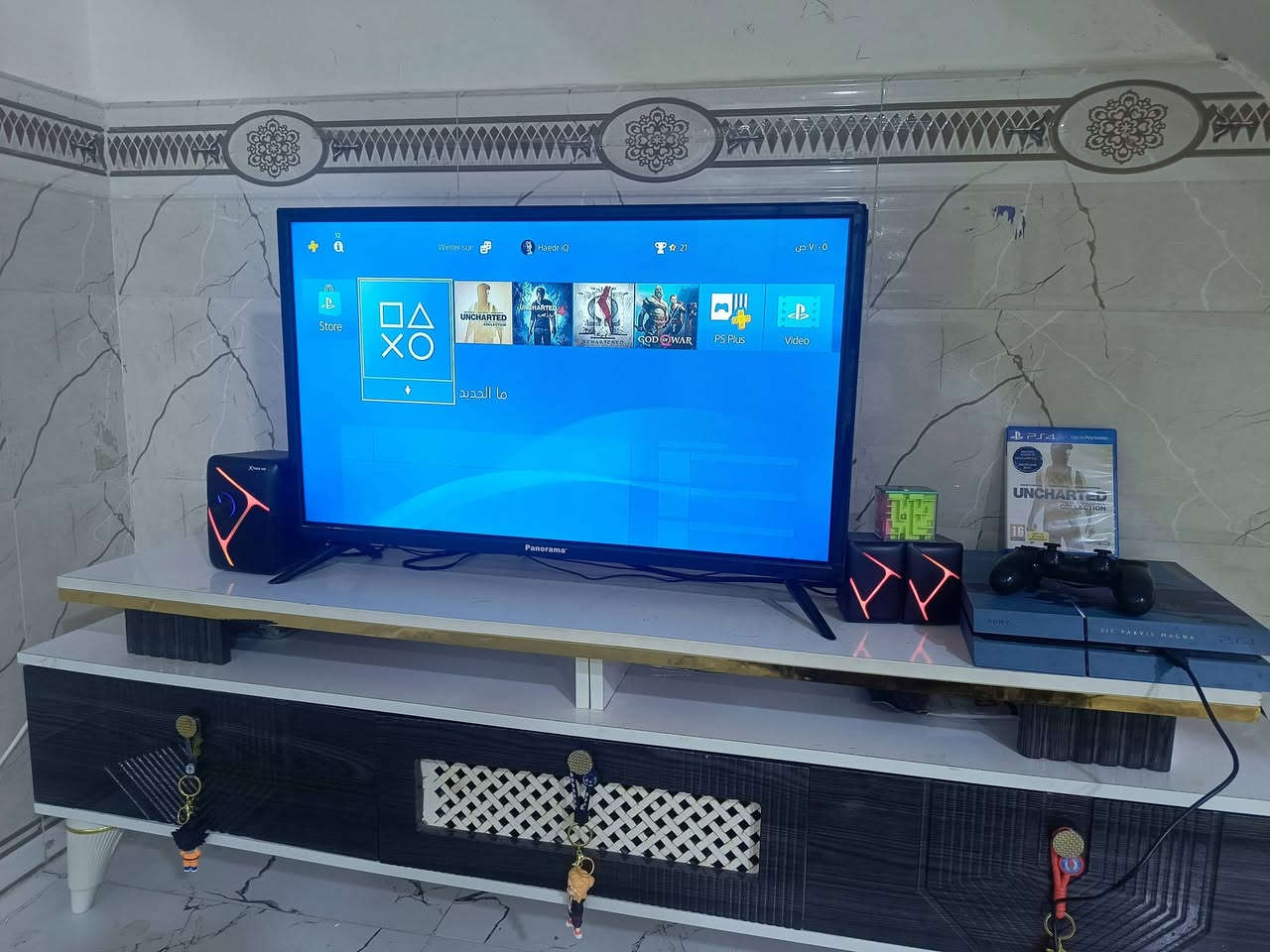 سلام عليكم 
بلي 4فات باندل نسخه انشارتد مساحه تيرا 
الجهاز كامل ملحقات يدات اثنين و كيبل hbmوواير طاقه وواير يده مال شحن 
جهاز نظيف لوك مفتوح فقط تنظيف الجهاز نظامه 13يتهكر 
السعر: 220و التوصيل مجاني 
الرقم: ***********
